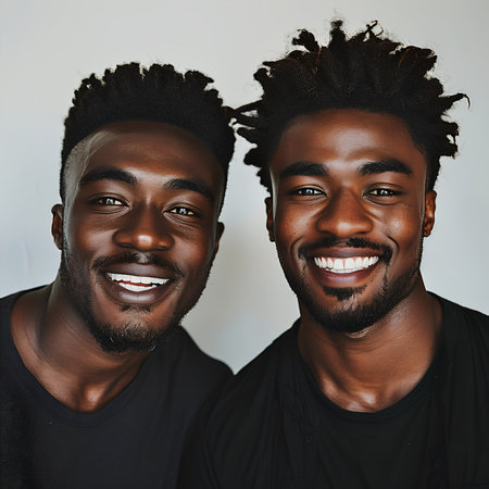 portrait of a person, man smiling happilyの素材