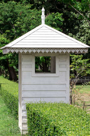 The pavilion quarters for the tree fence.の写真素材