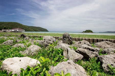 Beach sand beaches with crystal clear waters , beautiful .