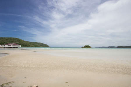 Beach sand beaches with crystal clear waters , beautiful .の写真素材