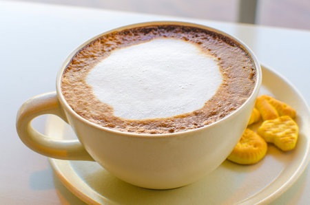 Cup of cappuccinoの写真素材