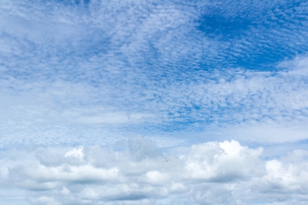 Clouds in a blue skyの写真素材
