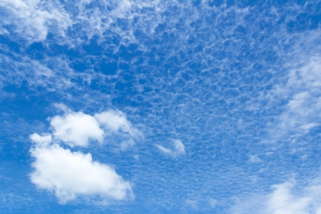 Clouds in a blue skyの写真素材