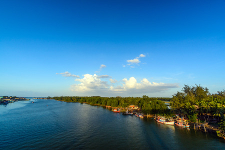 Estuary in thailandの写真素材