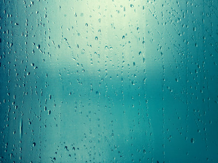 vintage of beautiful water drops on glassの写真素材