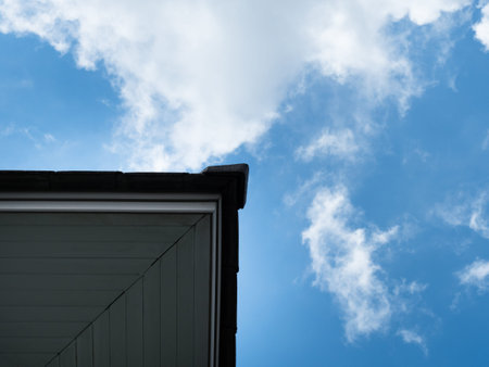 Sky and roofの写真素材