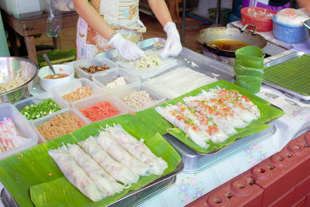 Noodle tube in the restaurant.