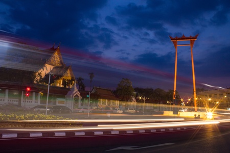 The Giant Swing at Bangkok, Thailandの写真素材