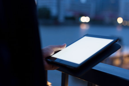 Woman use tablet