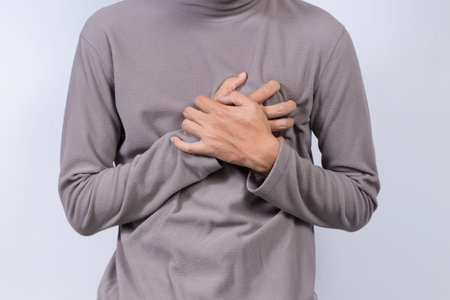 Man has chest pain