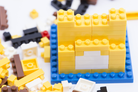 Broken lego houseのeditorial素材