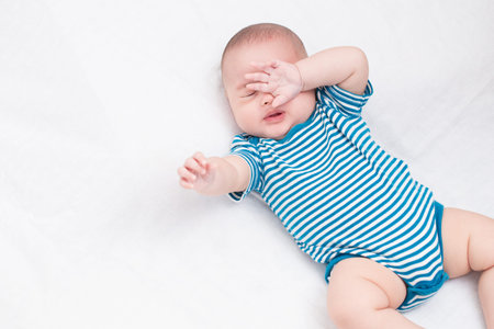 Portrait adorable baby sleep