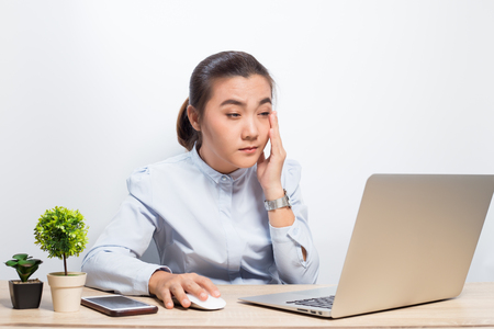 Woman has eye painの写真素材