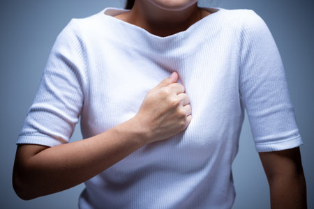 Woman has chest pain