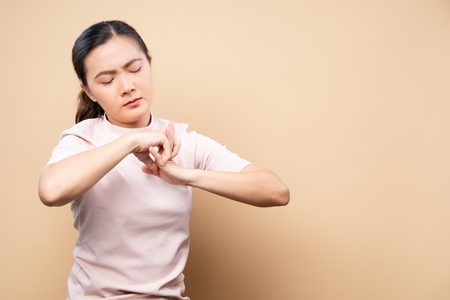 Woman has body painの写真素材