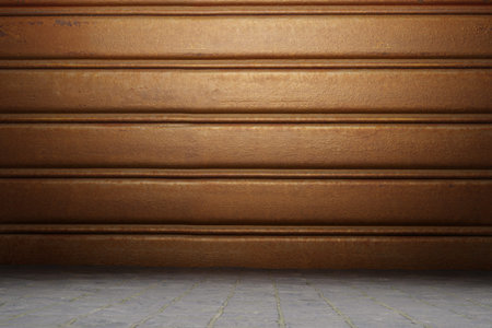 Wall Texture and Background with Brick Floor 3d render