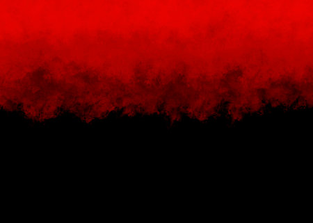 Red color powder explosion on black background.red dust particles splashingの写真素材