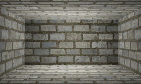 modern grunge 3d wall and floor texture room interior background