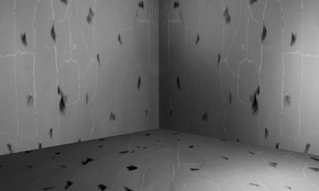 Concrete corner wall room textureの写真素材