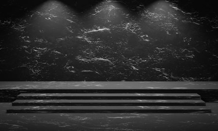 3d wall stage concrete texture 3d renderingの写真素材