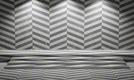 Photo 3d wall stage concrete texture Minimalist mockup for product presentation backgroundの写真素材