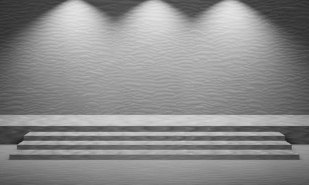 3d wall stage concrete texture 3d renderingの写真素材