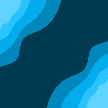 blue papercut border frame background
