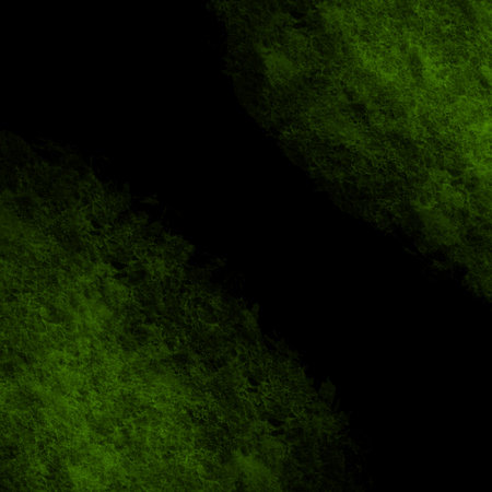 green smoke frame border on transparent backgroundの写真素材