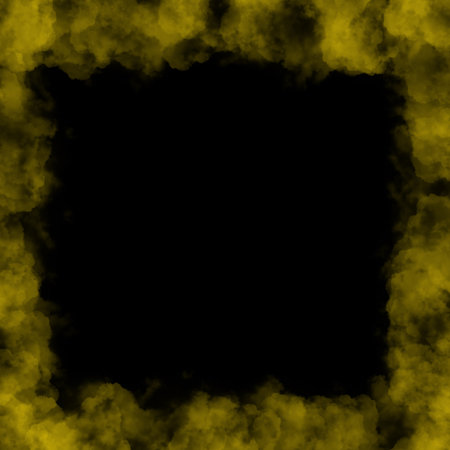 Smoke Frame Border On Black Backgroundの写真素材
