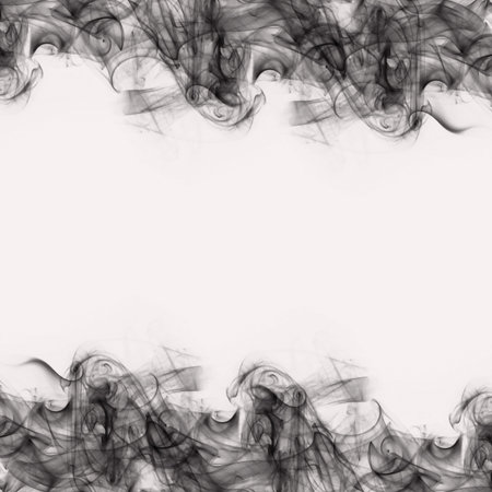 Abstract Smoke Frame On Black Backgroundの写真素材