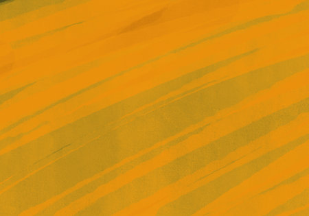 abstract yellow and orange color background texture with grunge brush strokesの写真素材