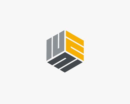 Letter E logo line design abstract  ,logo icon design template.のイラスト素材