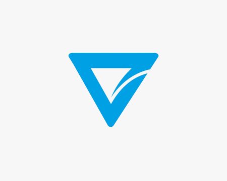 Letter V logo  design abstract  ,logo icon design template.のイラスト素材