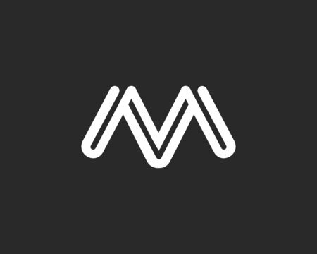 Letter M logo icon design.のイラスト素材