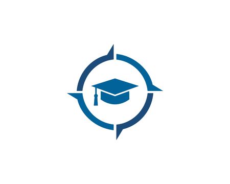 Education symbol. Cap icon.Guidance symbol. Simple design education symbol.のイラスト素材