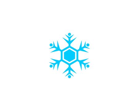 People vector icon, snow design round web blue button.のイラスト素材