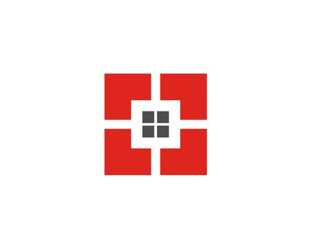 Real estate icon set. Real estate  icon design template.のイラスト素材