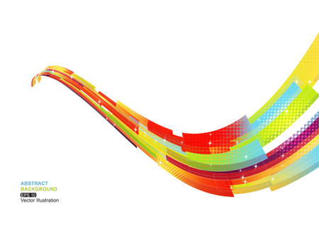 Colorful Stripe Abstract Backgroundのイラスト素材