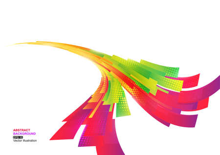 Colorful Stripe Abstract Backgroundのイラスト素材