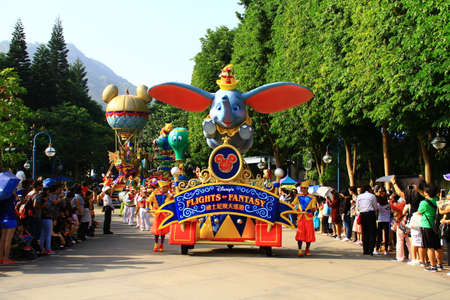Dumbo Parade in HK Disneylandのeditorial素材