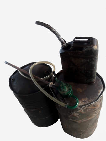 It is gallon of oil.の写真素材