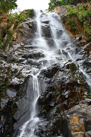 Sunantha Waterfall in South Thailandの写真素材