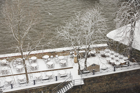 Winter in the city, Pragueのeditorial素材