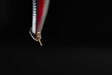 Dentist drill on black backgroundの写真素材