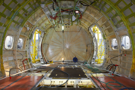 Airplane under heavy maintenance  