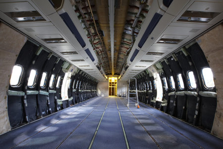 Airplane under heavy maintenance  