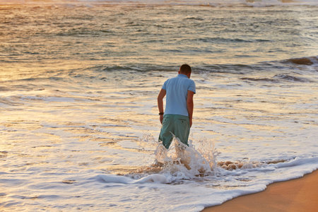Young man on the beach - Sri Lanka 
