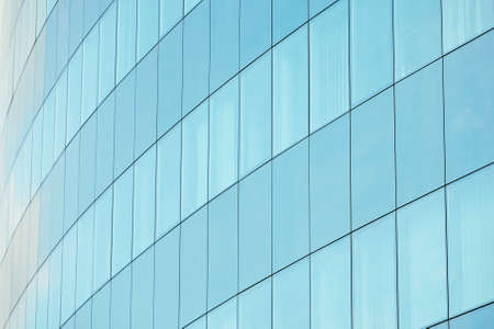 Windows of the glassy building - selective focusの写真素材