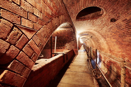 Underground old sewage treatment plant in Prague, Czech republic.