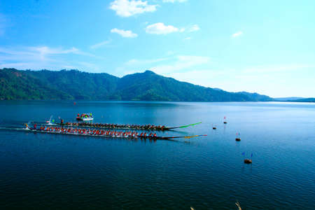 Canalboat racing culture in Thailandのeditorial素材